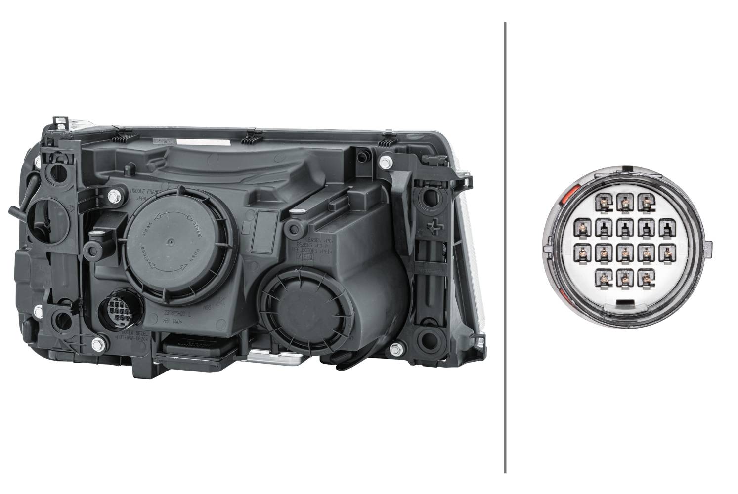 HELLA 1EL 238 022-871 Bi-Xenon-Hauptscheinwerfer - links - für u.a. Land Rover Range Rover Sport (L3