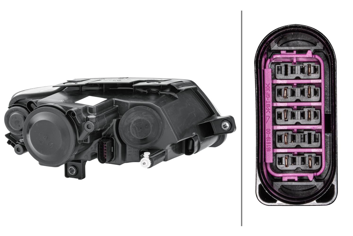 HELLA 1EL 247 014-011 DE/FF/Halogen-Hauptscheinwerfer - links - für u.a. VW Passat (3C2)