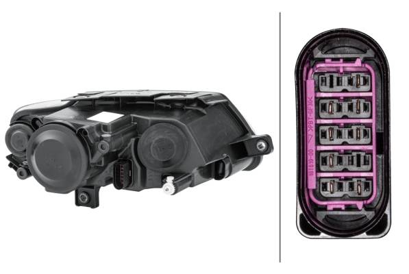 HELLA 1EL 247 014-011 DE/FF/Halogen-Hauptscheinwerfer - links - für u.a. VW Passat (3C2)