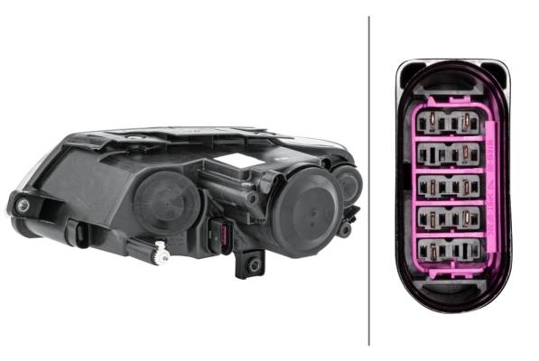 HELLA 1EL 247 014-021 DE/FF/Halogen-Hauptscheinwerfer - rechts - für u.a. VW Passat (3C2)