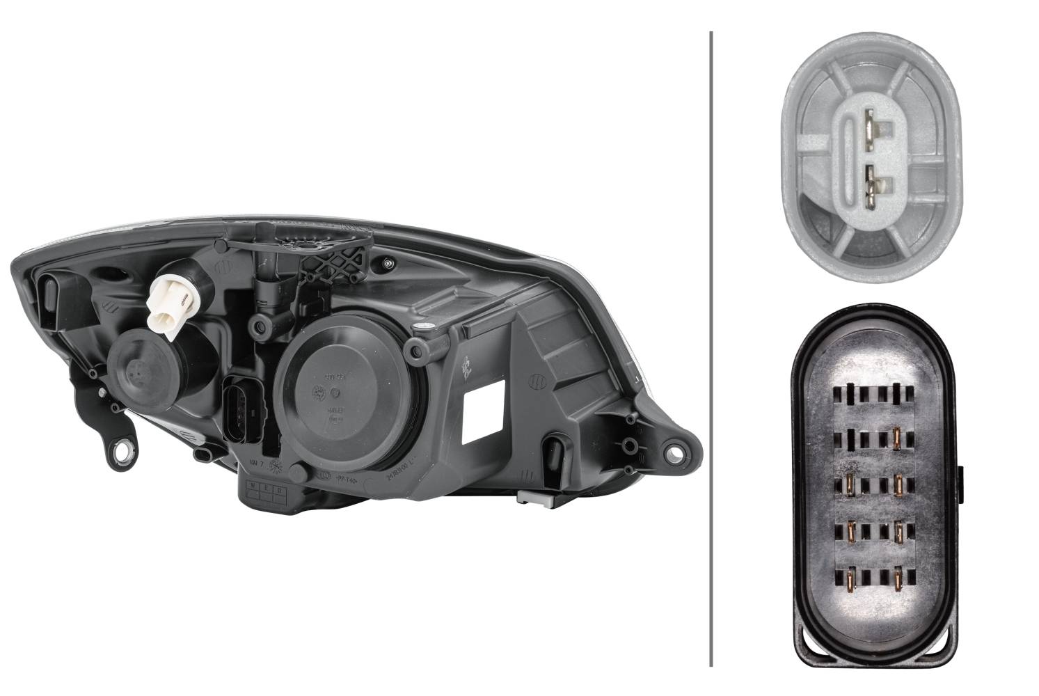 HELLA 1EL 247 025-251 Doppelscheinwerfer/FF/Halogen-Hauptscheinwerfer - links - für u.a. Skoda Fabia