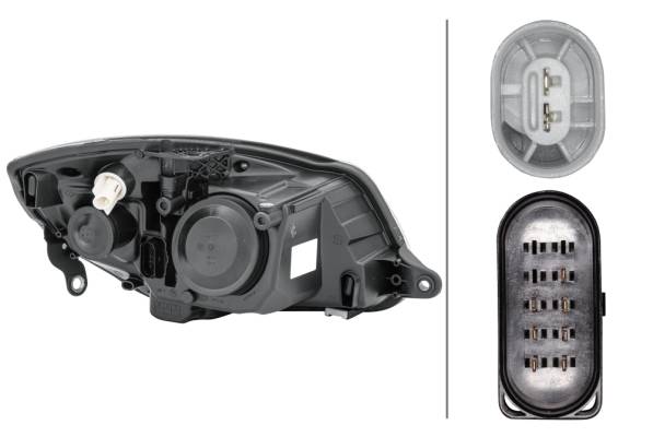 HELLA 1EL 247 025-251 Doppelscheinwerfer/FF/Halogen-Hauptscheinwerfer - links - für u.a. Skoda Fabia