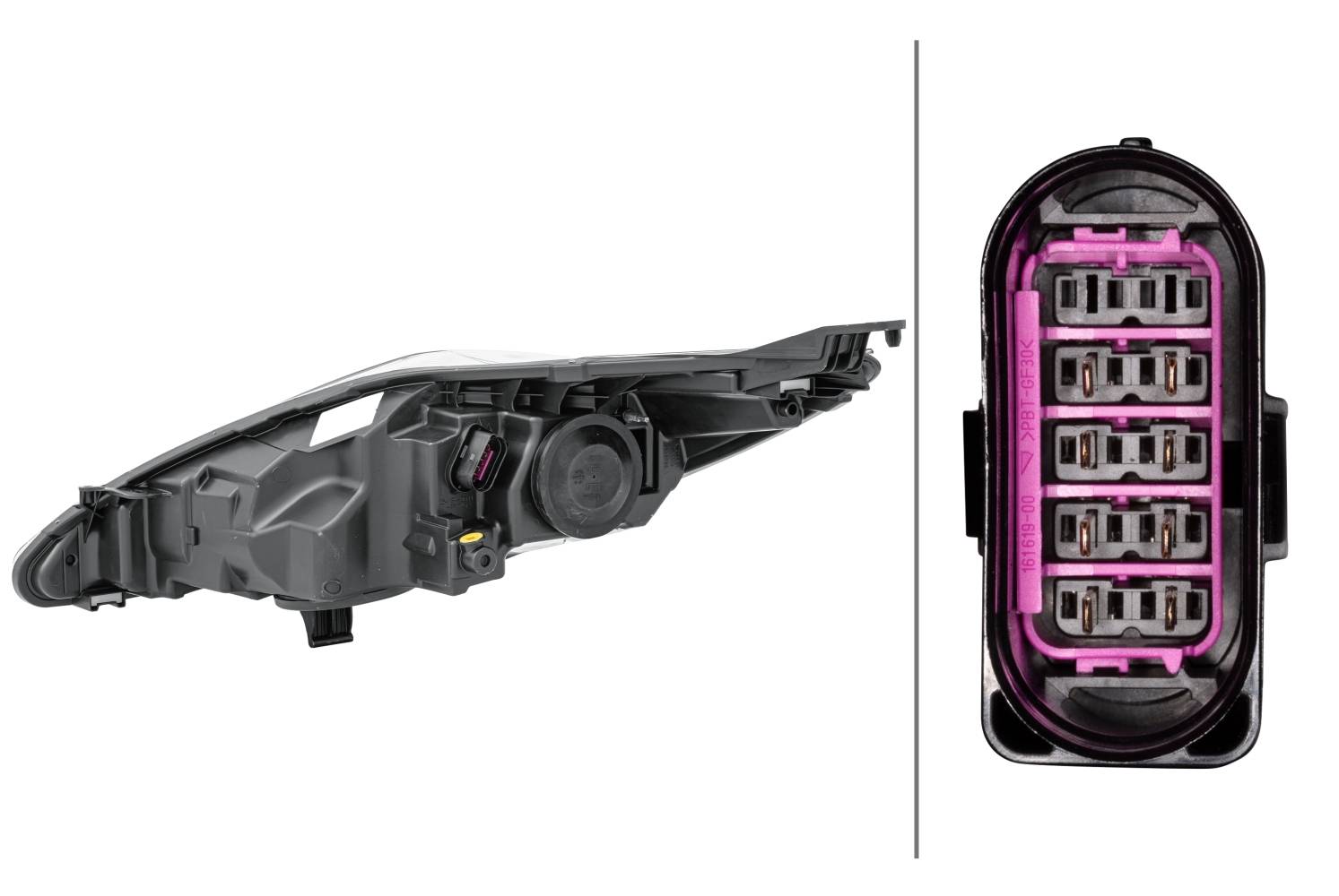 HELLA 1EL 247 045-361 DE/Halogen-Hauptscheinwerfer - rechts - für u.a. Ford Fiesta VI (Cb1, Ccn)