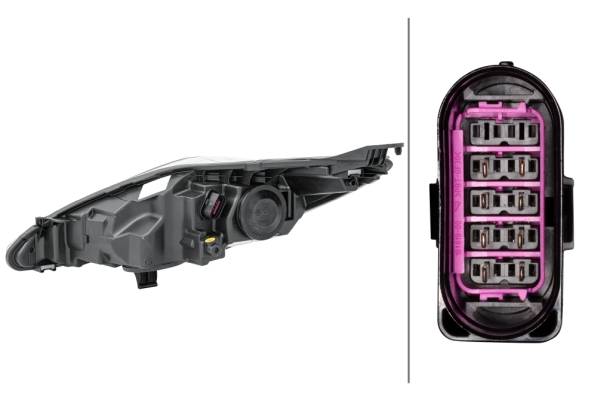 HELLA 1EL 247 045-361 DE/Halogen-Hauptscheinwerfer - rechts - für u.a. Ford Fiesta VI (Cb1, Ccn)