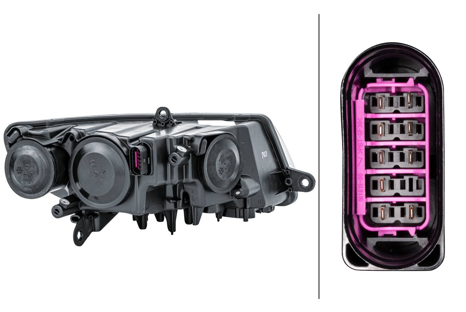 HELLA 1EL 247 047-251 DE/FF/Halogen-Hauptscheinwerfer - links - für u.a. Skoda (Svw) Superb (374)
