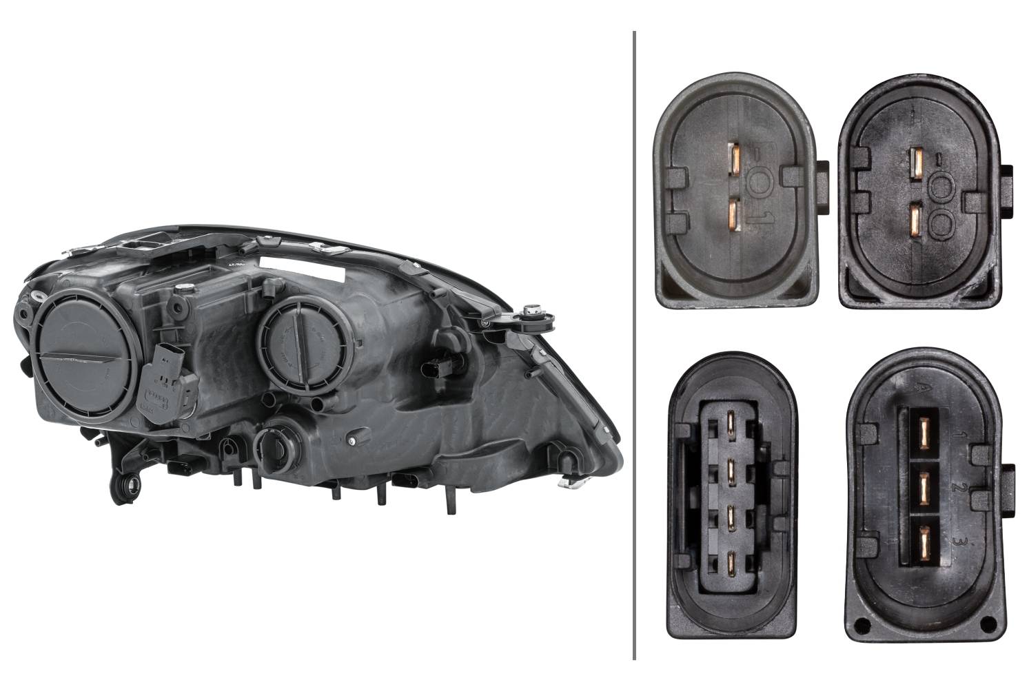 HELLA 1EL 263 064-011 DE/FF/Halogen-Hauptscheinwerfer - links - für u.a. MB M-Class (W164)