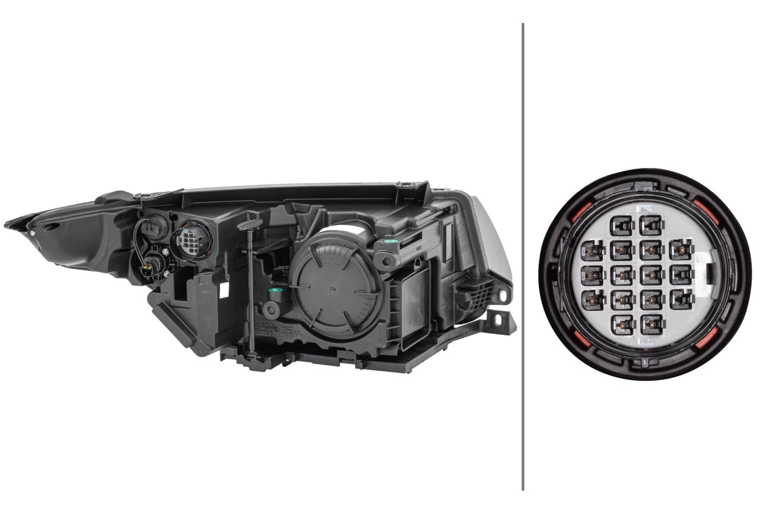 HELLA 1EL 354 806-091 Halogen-Hauptscheinwerfer - links - für u.a. Land Rover Range Rover Evoque (L5