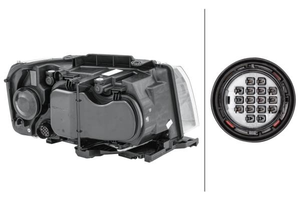 HELLA 1EL 354 813-091 Bi-Xenon/LED-Hauptscheinwerfer - links - für u.a. Land Rover Freelander 2 (L35