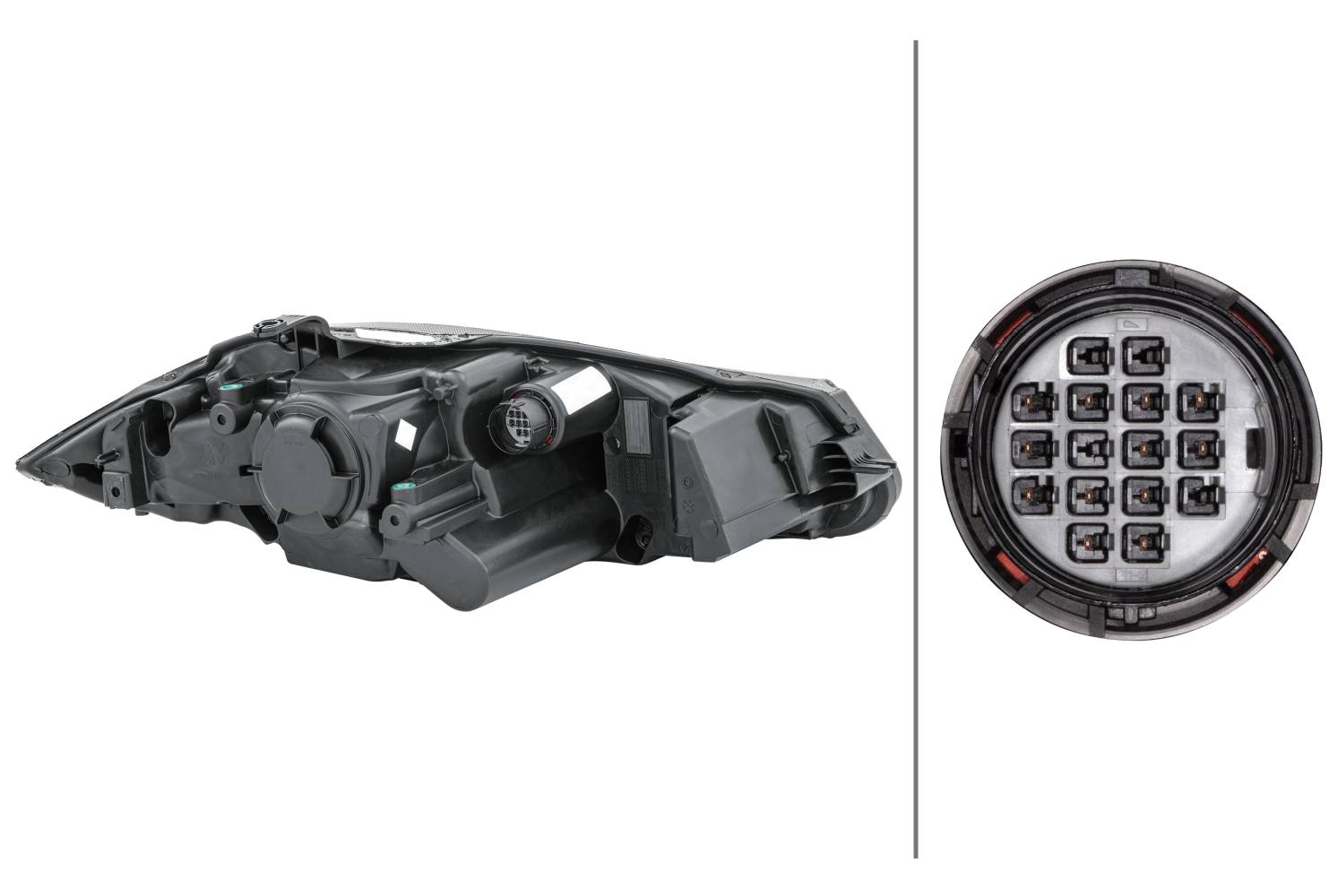 HELLA 1EL 354 815-071 Bi-Xenon/LED-Hauptscheinwerfer - links - für u.a. Jaguar Xf (X250)