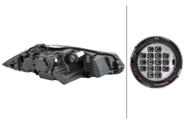 HELLA 1EL 354 815-071 Bi-Xenon/LED-Hauptscheinwerfer - links - für u.a. Jaguar Xf (X250)