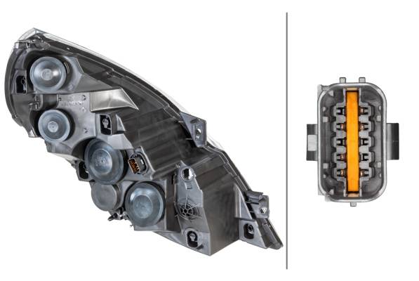 HELLA 1LR 010 117-211 FF/Halogen-Hauptscheinwerfer - links - für u.a. Renault Master III Chassis (Ev