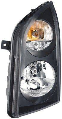 HELLA 1ER 011 592-071 Hauptscheinwerfer, Links, Ohne Kurvenlicht, mit Glühlampen, mit Stellmotor für