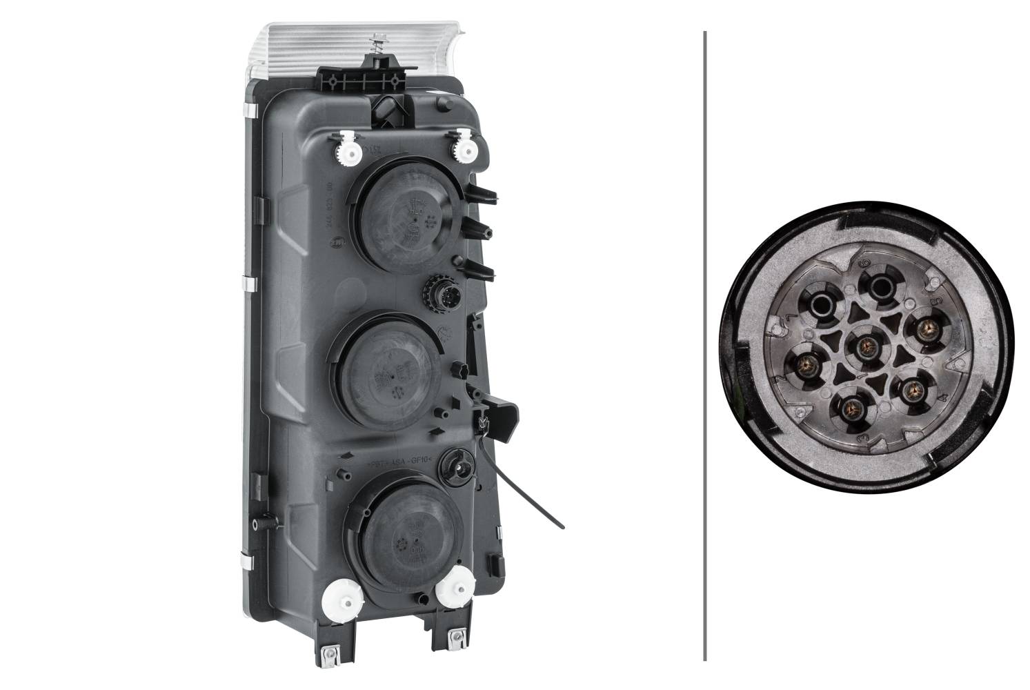 HELLA 1ER 246 046-511 Halogen-Hauptscheinwerfer - links - für u.a. Renault Trucks Magnum
