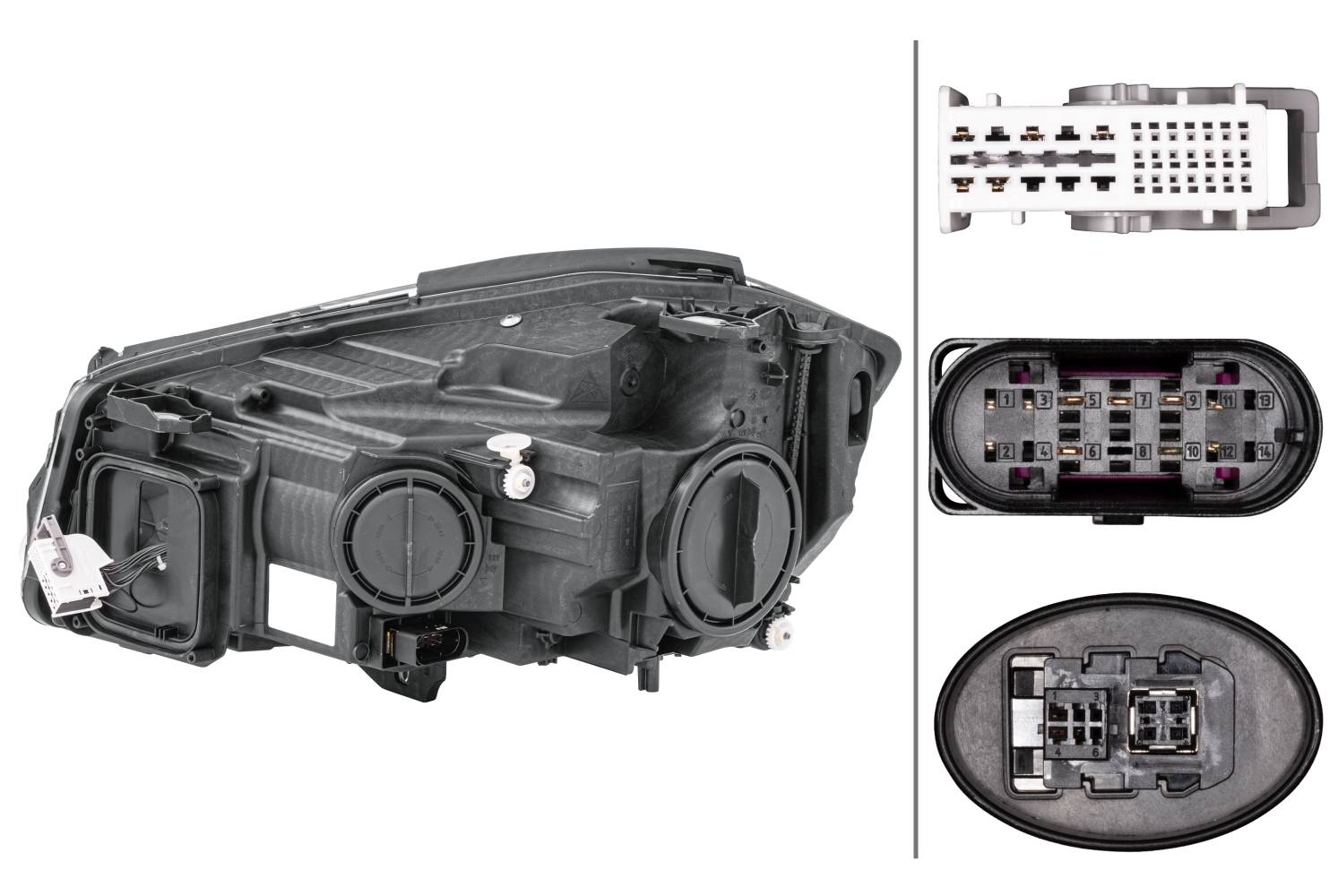 HELLA 1EX 010 818-361 Bi-Xenon/LED-Hauptscheinwerfer - rechts - für u.a. MB A-Class (W176)