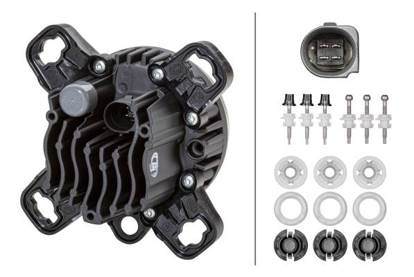 HELLA 1F0 011 988-121 DE/LED-Fernscheinwerfer - 90mm Performance L4060 - 12/24V - Einbau - Stecker: