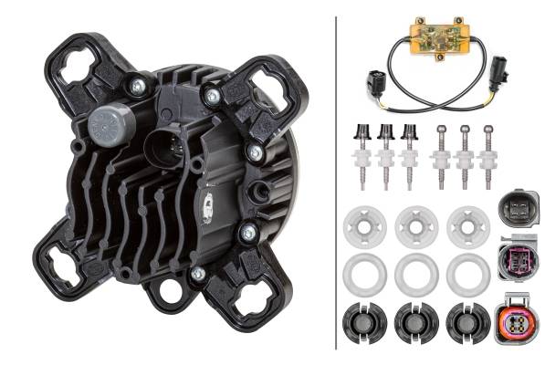 HELLA 1F0 011 988-181 DE/LED-Fernscheinwerfer - 90mm Performance L4060 - 12/24V - Einbau - Stecker: