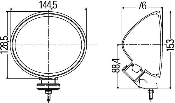HELLA 1F4 007 893-921 FF/Halogen-Fernscheinwerfersatz - Comet FF 200 - 12V - oval - Referenzzahl: 17