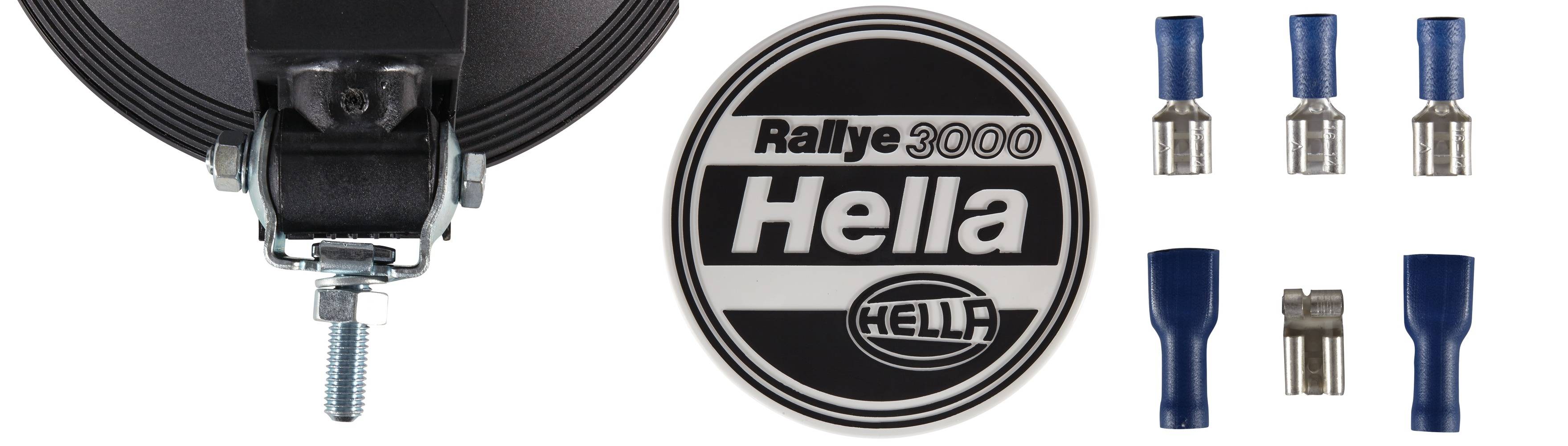 HELLA 1F8 006 800-051 Halogen-Fernscheinwerfer - Rallye 3000 - 12/24V - rund - Referenzzahl: 37.5 -