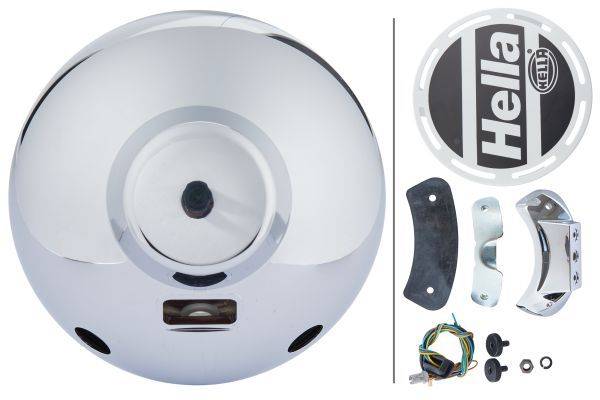 HELLA 1F8 007 560-051 Halogen-Fernscheinwerfer - Luminator Chromium - 12/24V - rund - Referenzzahl: