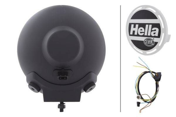 HELLA 1F8 007 560-101 Halogen-Fernscheinwerfer - Rallye 4000 Metal - 12V - Anbau