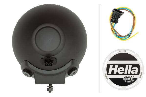 HELLA 1F8 007 560-361 FF/Halogen-Fernscheinwerfer - Rallye 4000 Metal - 12V - Referenzzahl: 37.5 - A