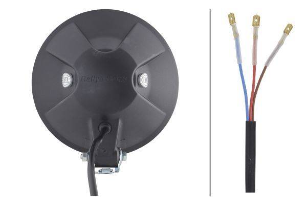 HELLA 1F8 009 797-451 Hybrid-Fernscheinwerfer - Rallye 3003 Celis - 12/24V - Anbau - glasklare Streu