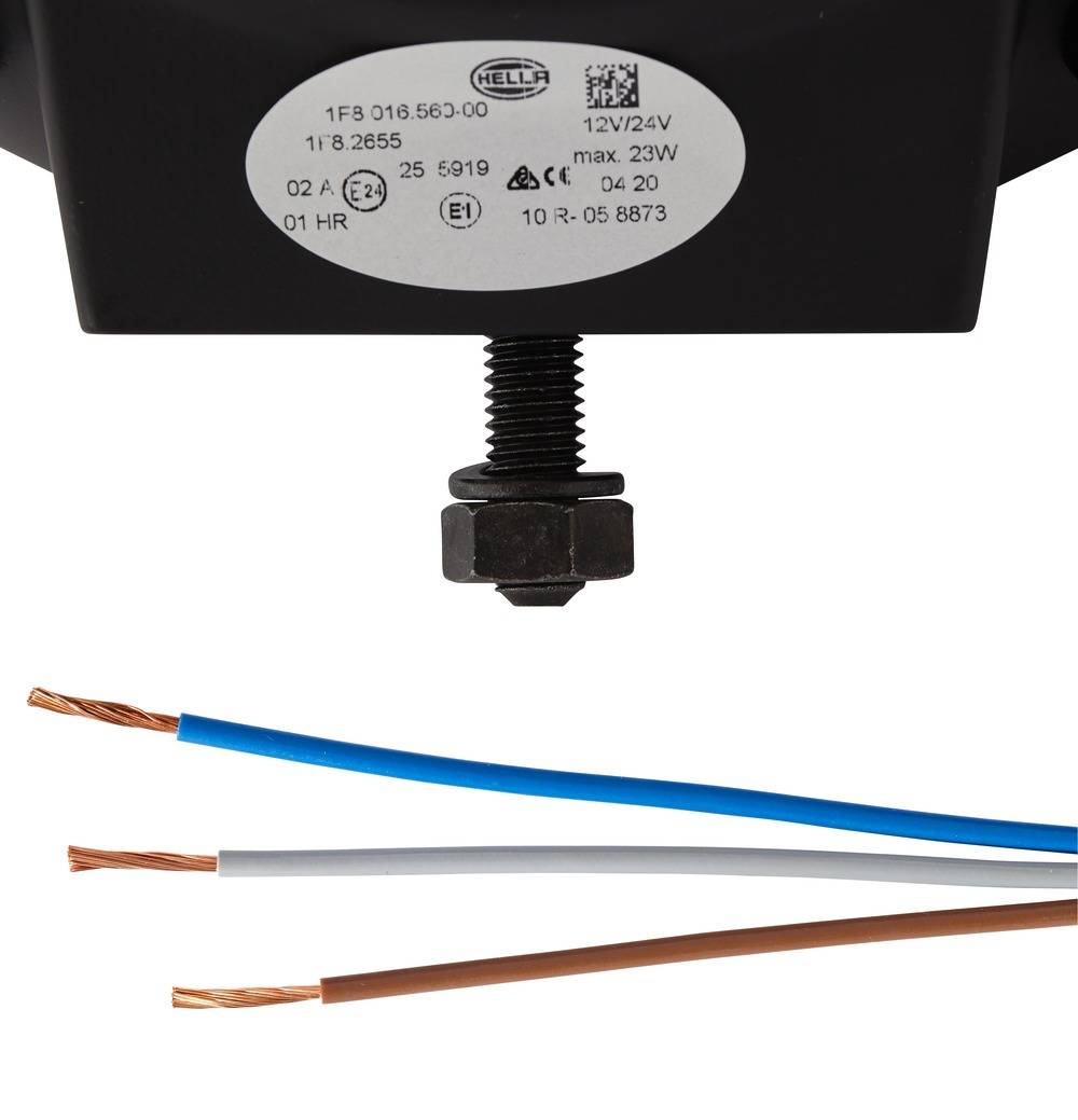 HELLA 1F8 016 560-001 Fernscheinwerfer - Luminator LED - 12/24V - rund - Referenzzahl: 25 - Anbau -