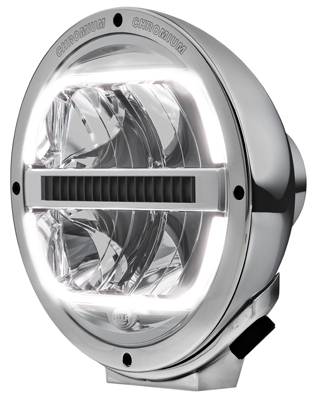 HELLA 1F8 016 560-021 Fernscheinwerfer - Luminator LED - 12/24V - rund - Referenzzahl: 25 - Anbau -