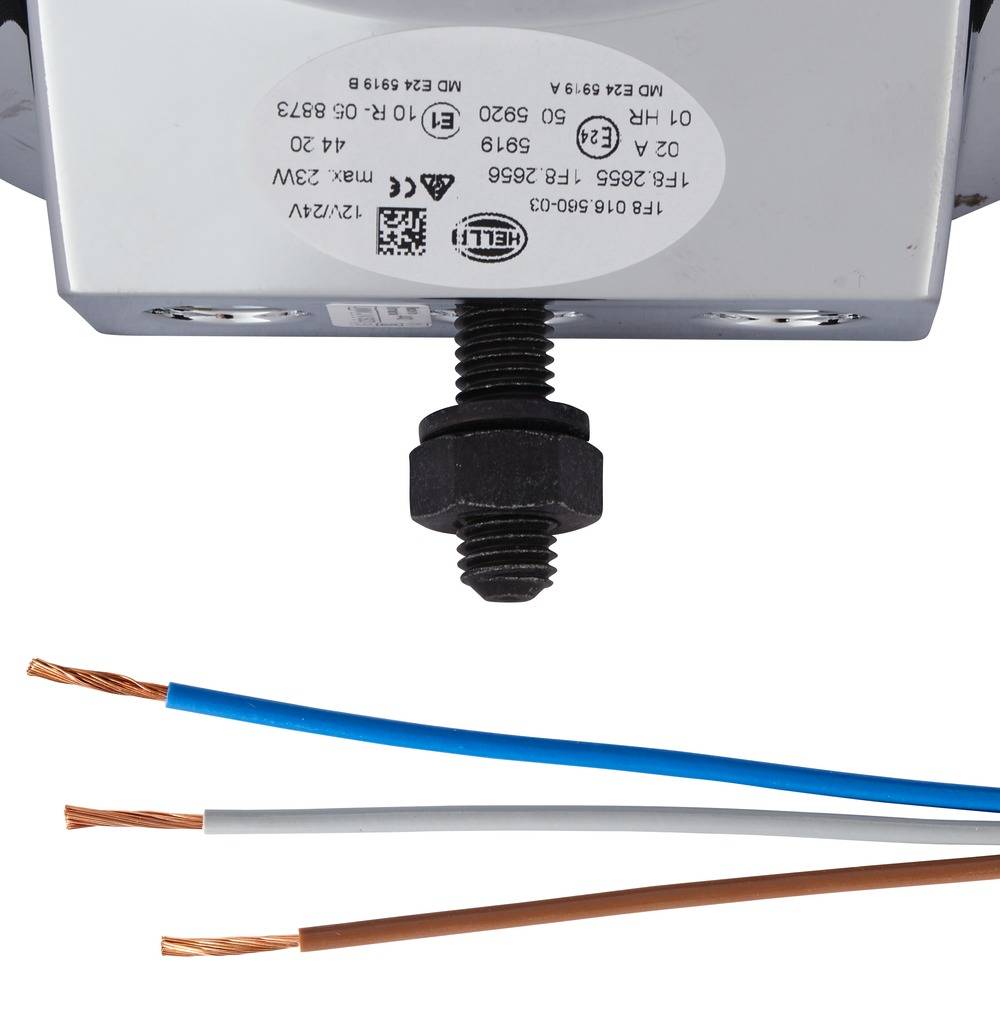 HELLA 1F8 016 560-031 Fernscheinwerfer - Luminator LED - 12/24V - rund - Referenzzahl: 50 - Anbau -