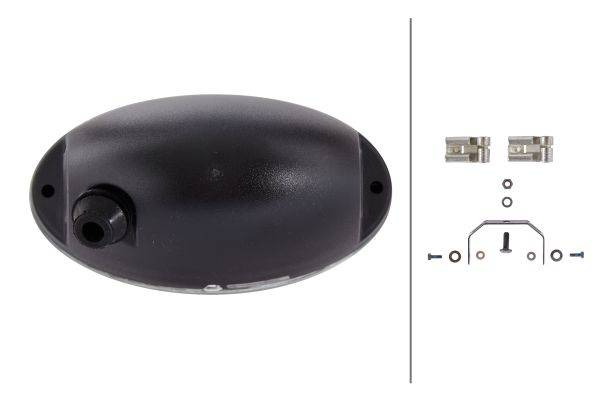 HELLA 1FA 008 283-011 FF/Halogen-Fernscheinwerfer - FF 50 - 12V - oval - Referenzzahl: 12.5 - Anbau