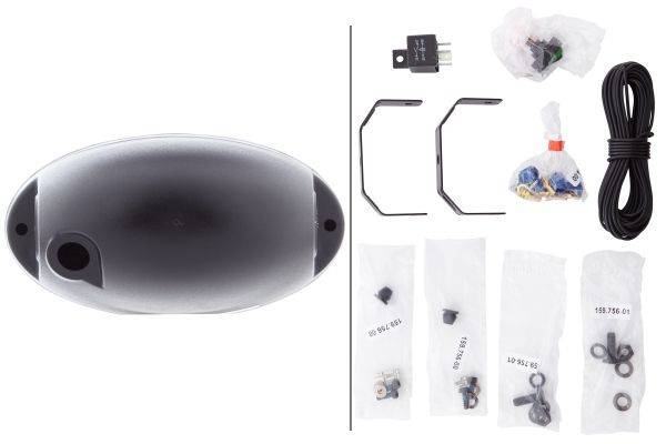 HELLA 1FA 008 283-811 FF/Halogen-Fernscheinwerfersatz - FF 50 - 12V - oval - Referenzzahl: 12.5 - An