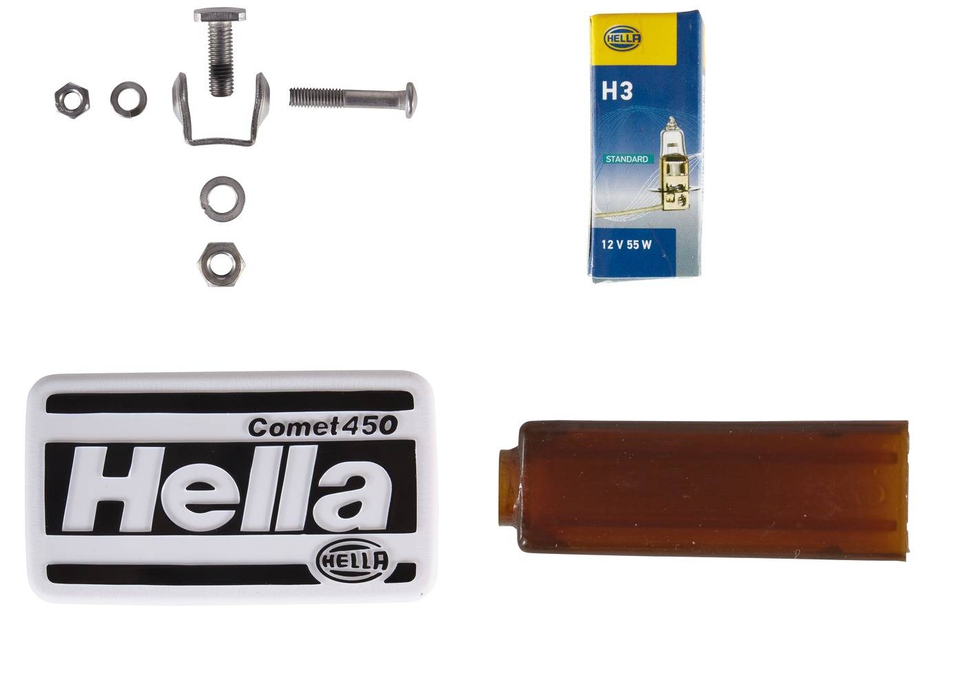 HELLA 1FB 005 860-231 Halogen-Fernscheinwerfer - Comet 450 - 12V - Referenzzahl: 17.5 - Anbau - Lich