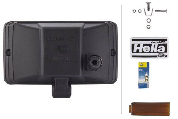 HELLA 1FB 005 860-231 Halogen-Fernscheinwerfer - Comet 450 - 12V - Referenzzahl: 17.5 - Anbau - Lich