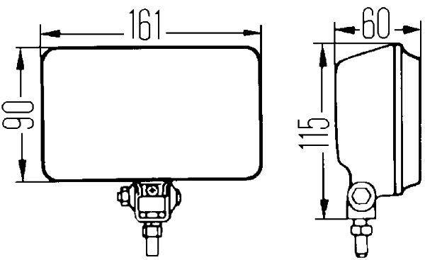 HELLA 1FB 005 860-231 Halogen-Fernscheinwerfer - Comet 450 - 12V - Referenzzahl: 17.5 - Anbau - Lich