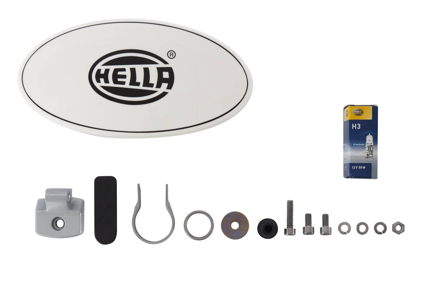 HELLA 1FB 007 892-011 FF/Halogen-Fernscheinwerfer - Comet FF 300 - 12V - oval - Referenzzahl: 17.5 -