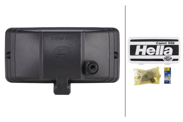 HELLA 1FD 005 700-471 Halogen-Fernscheinwerfer - Comet 550 - 12V - Referenzzahl: 17.5 - Anbau - Lich