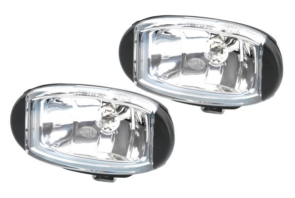 HELLA 1FD 010 953-801 FF/Halogen-Fernscheinwerfersatz - Comet FF 550 - 12V - oval - Anbau - glasklar