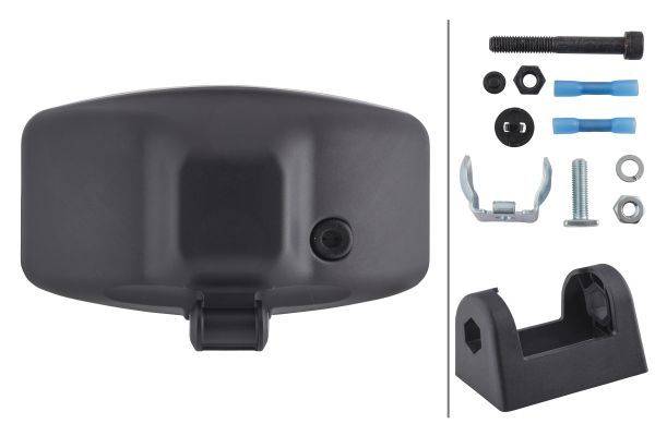 HELLA 1FE 008 773-081 FF/Halogen/Hybrid-Fernscheinwerfer - Jumbo 320 - 12/24V - Referenzzahl: 37.5 -