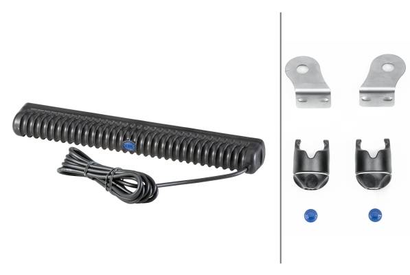 HELLA 1FJ 958 040-082 LED-Fernscheinwerfer - Light Bar LB350 - 12/24V - rechteckig - Referenzzahl: 3