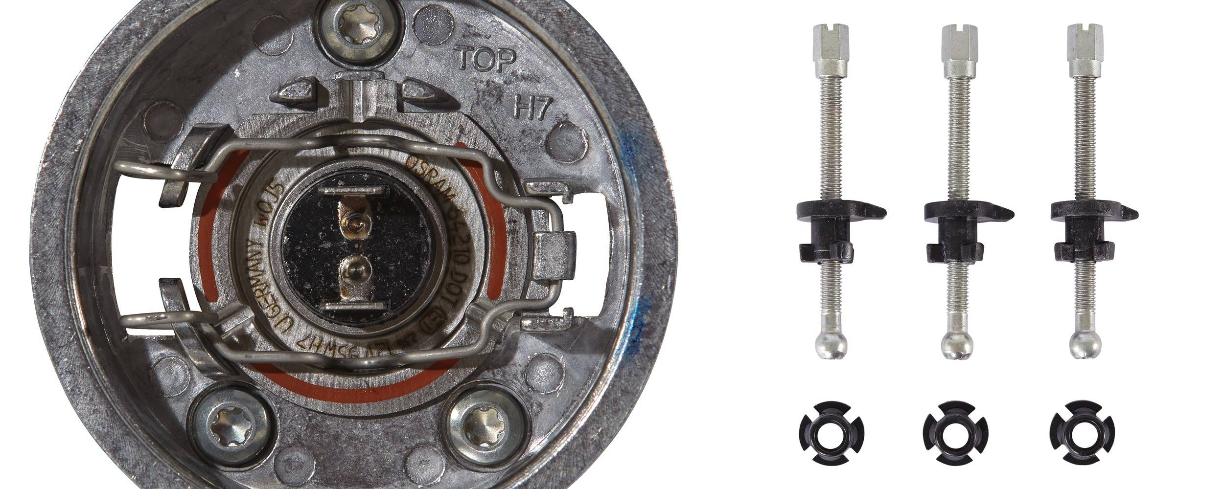 HELLA 1K0 008 191-011 FF/Halogen-Scheinwerfereinsatz, Fernscheinwerfer - 90mm Essential - 12V - rund