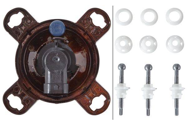 HELLA 1K0 247 043-011 DE/FF/Halogen-Hauptscheinwerfer - 90mm Performance - 12V - rund - Referenzzahl