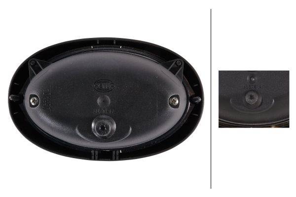 HELLA 1KA 996 261-091 FF/Halogen-Fernscheinwerfer - Oval 100 - 12/24V - oval - Referenzzahl: 17.5 -