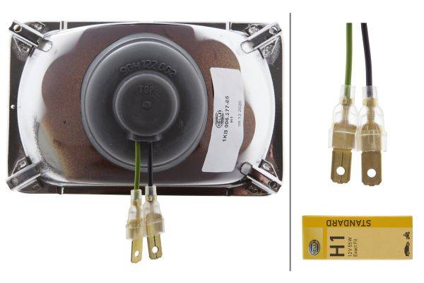 HELLA 1KB 003 177-871 Halogen-Fernscheinwerfersatz - 12V - Einbau - links/rechts - Set - Menge: 2