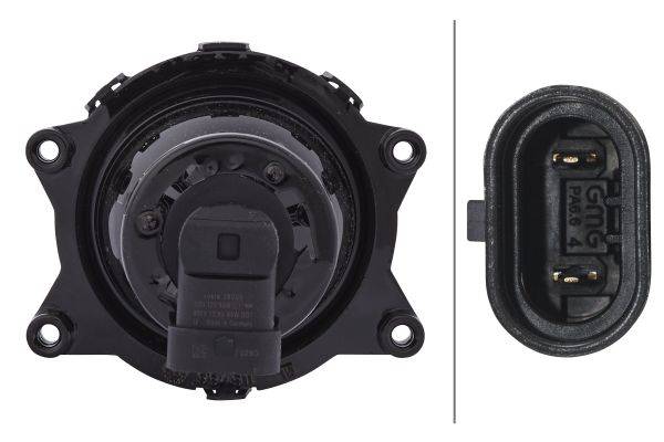 HELLA 1KL 998 570-021 DE/Halogen-Hauptscheinwerfer - Modul 60 - 12V - rund - Referenzzahl: 12.5 - Ei