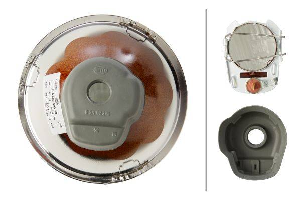 HELLA 1L6 002 395-131 Halogen-Scheinwerfereinsatz, Hauptscheinwerfer - 12/24V - Referenzzahl: 12.5 -