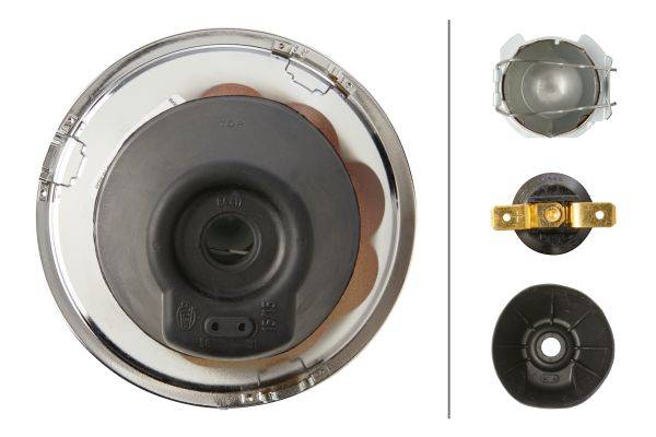 HELLA 1L6 002 395-261 Halogen-Scheinwerfereinsatz, Hauptscheinwerfer - 12V - Referenzzahl: 12.5 - Ei