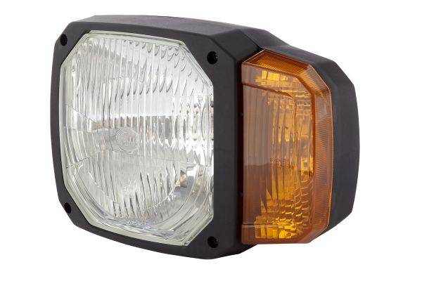 HELLA 1LA 328 450-031 Hauptscheinwerfer - 12V - Anbau - Lichtscheibenfarbe: gelb - Stecker: DEUTSCH