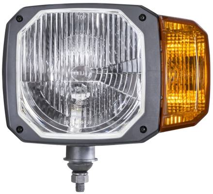HELLA 1LA 328 450-311 Hauptscheinwerfer - 12V - Einbau - Lichtscheibenfarbe: gelb - Stecker: DEUTSCH