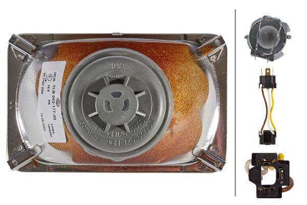 HELLA 1LB 003 177-301 Halogen-Scheinwerfereinsatz, Hauptscheinwerfer - 12V - Anbau/Einbau - links