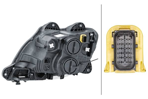 HELLA 1LD 010 116-601 FF/Halogen-Hauptscheinwerfer - rechts